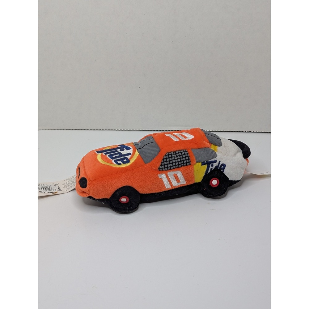 NASCAR Beanie Racers #10 Tide Orange Racing Stock Car Plush Toy 1998 Series 8"